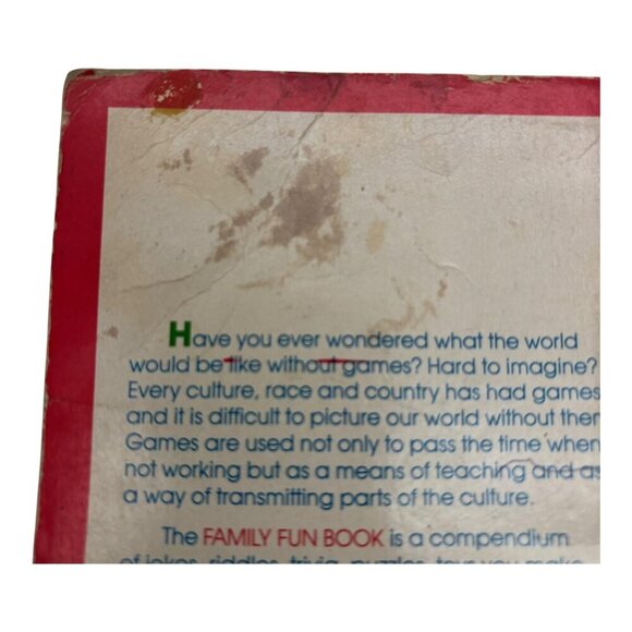 Family Fun Book Vintage Game Activities For All Ages Paperback 1980s - Picture 7 of 13